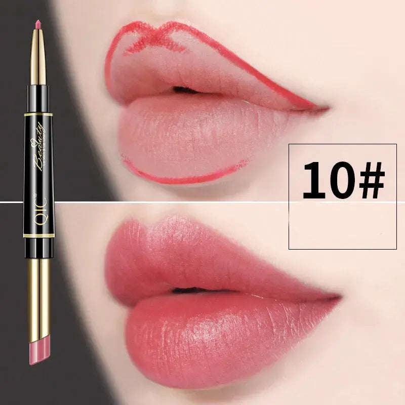 Doppelseitiger Lippenstift und Lippenkonturenstift QIC