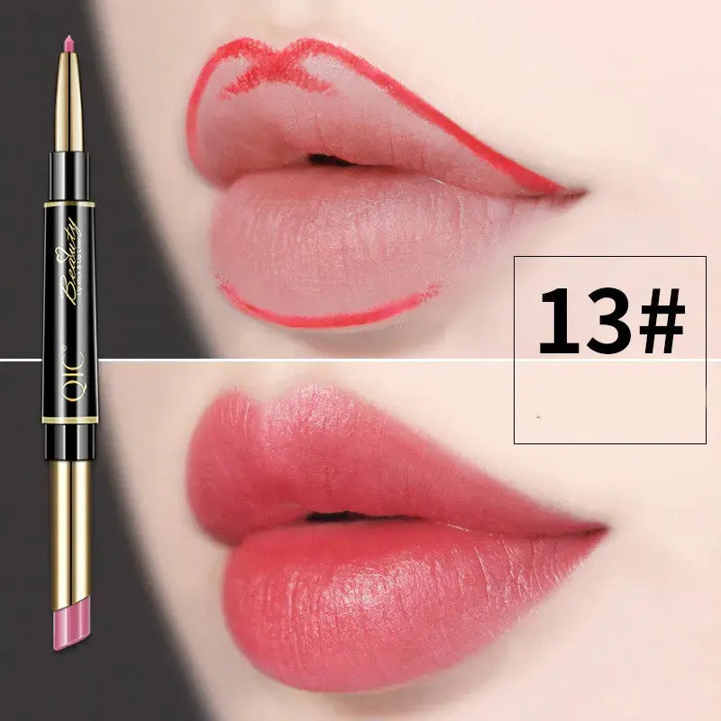 Doppelseitiger Lippenstift und Lippenkonturenstift QIC