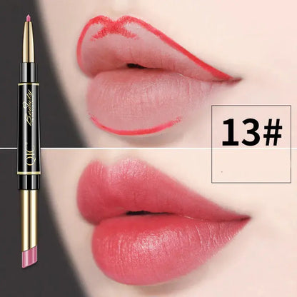 Doppelseitiger Lippenstift und Lippenkonturenstift QIC