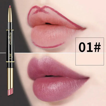 Doppelseitiger Lippenstift und Lippenkonturenstift QIC