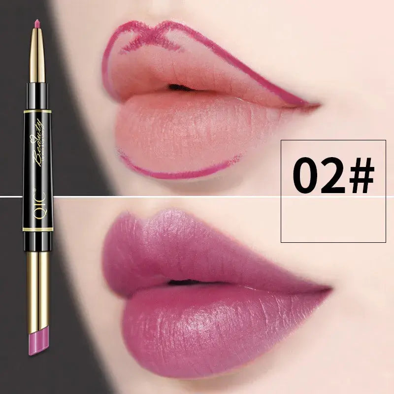 Doppelseitiger Lippenstift und Lippenkonturenstift QIC