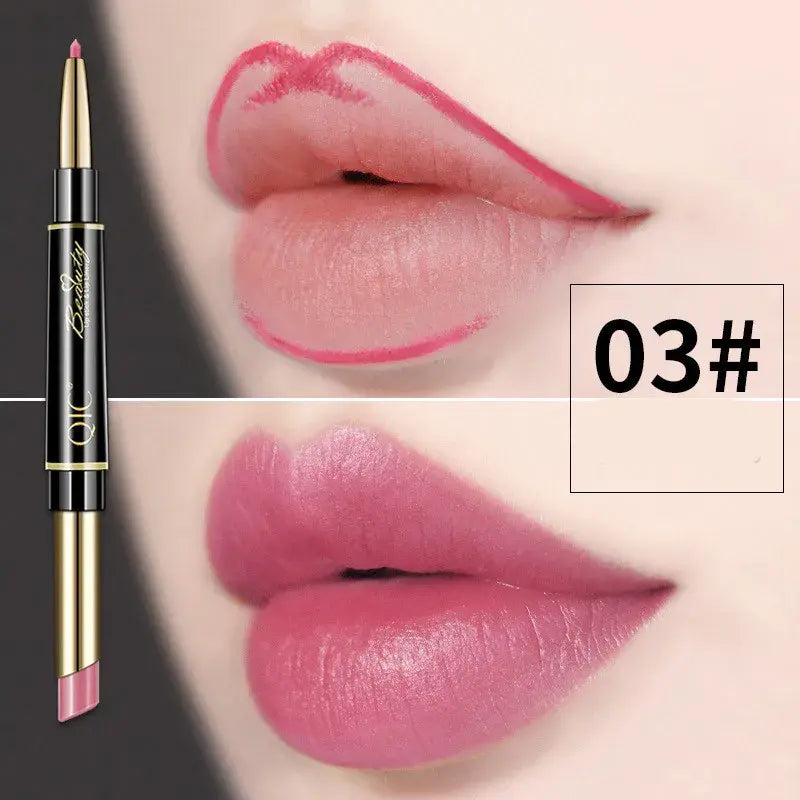 Doppelseitiger Lippenstift und Lippenkonturenstift QIC