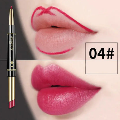 Doppelseitiger Lippenstift und Lippenkonturenstift QIC