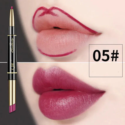 Doppelseitiger Lippenstift und Lippenkonturenstift QIC