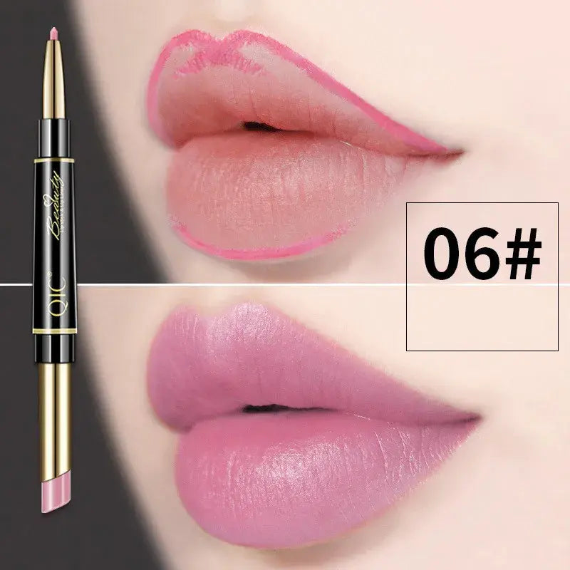Doppelseitiger Lippenstift und Lippenkonturenstift QIC