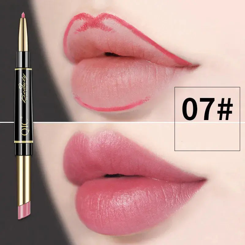 Doppelseitiger Lippenstift und Lippenkonturenstift QIC