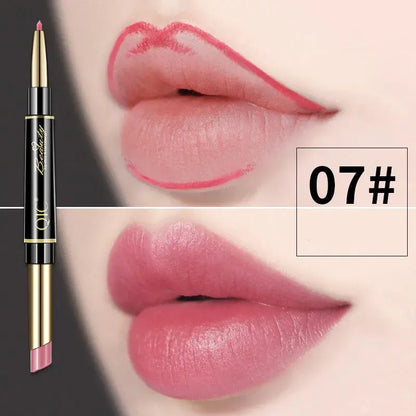 Doppelseitiger Lippenstift und Lippenkonturenstift QIC