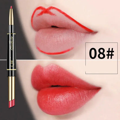 Doppelseitiger Lippenstift und Lippenkonturenstift QIC