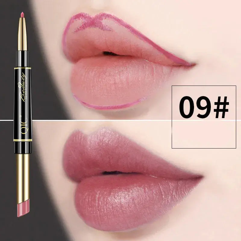 Doppelseitiger Lippenstift und Lippenkonturenstift QIC