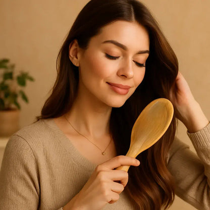 Anti-Frizz-Bambus-Haarbürste 