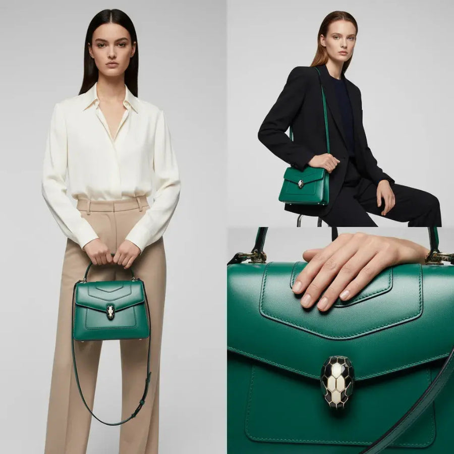 Serpentia Noir Charm Bag