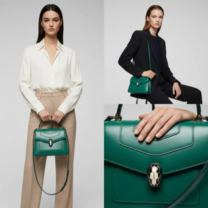 Serpentia Noir Charm Bag