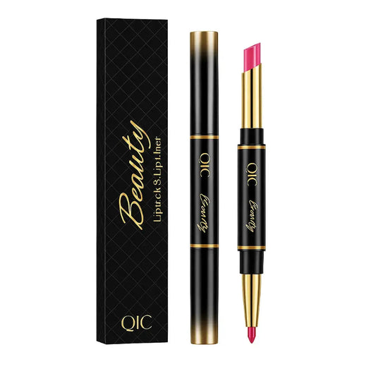 Doppelseitiger Lippenstift und Lippenkonturenstift QIC