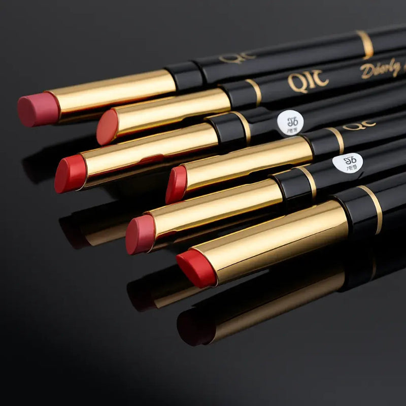Doppelseitiger Lippenstift und Lippenkonturenstift QIC